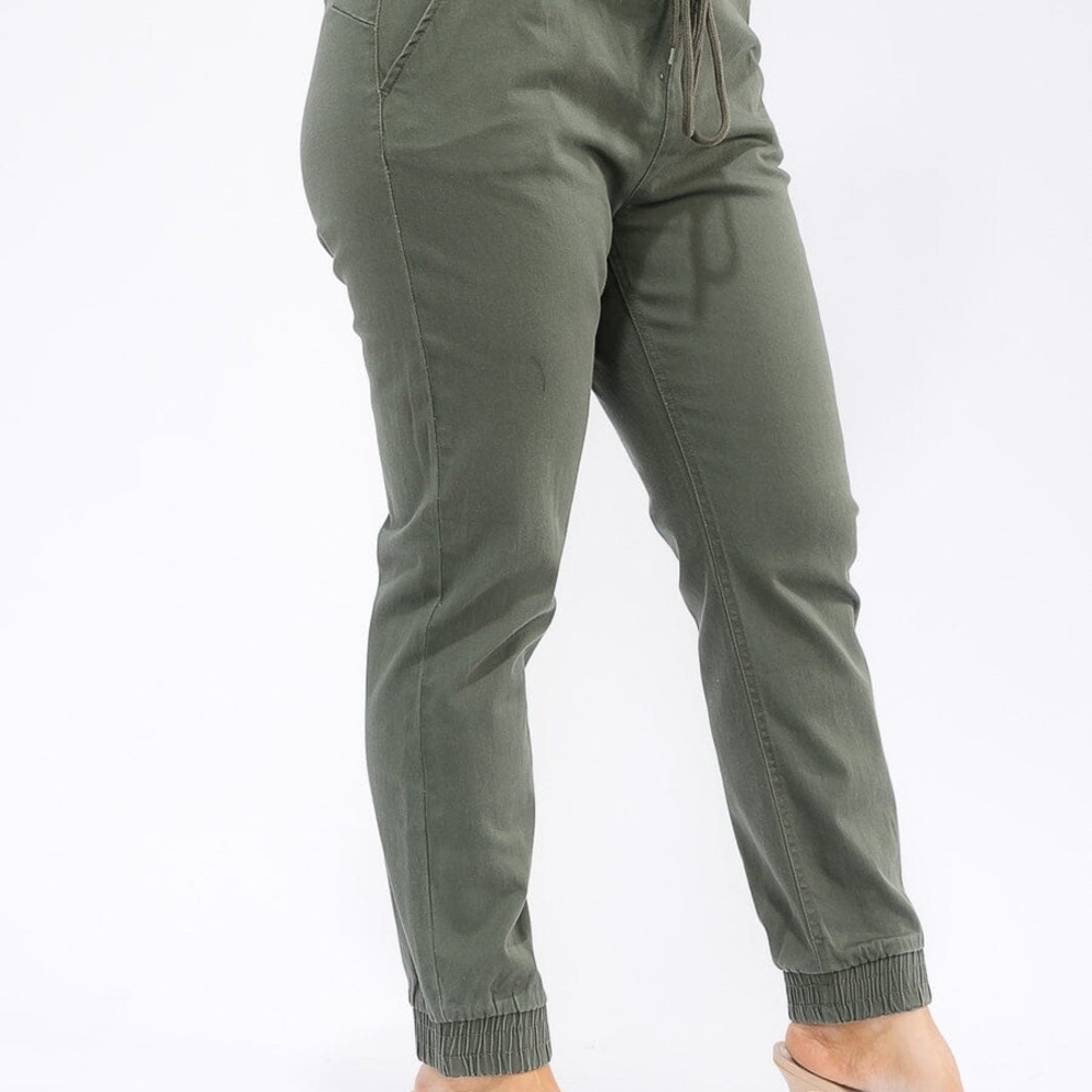 Sky Olive Green Women Jeggings